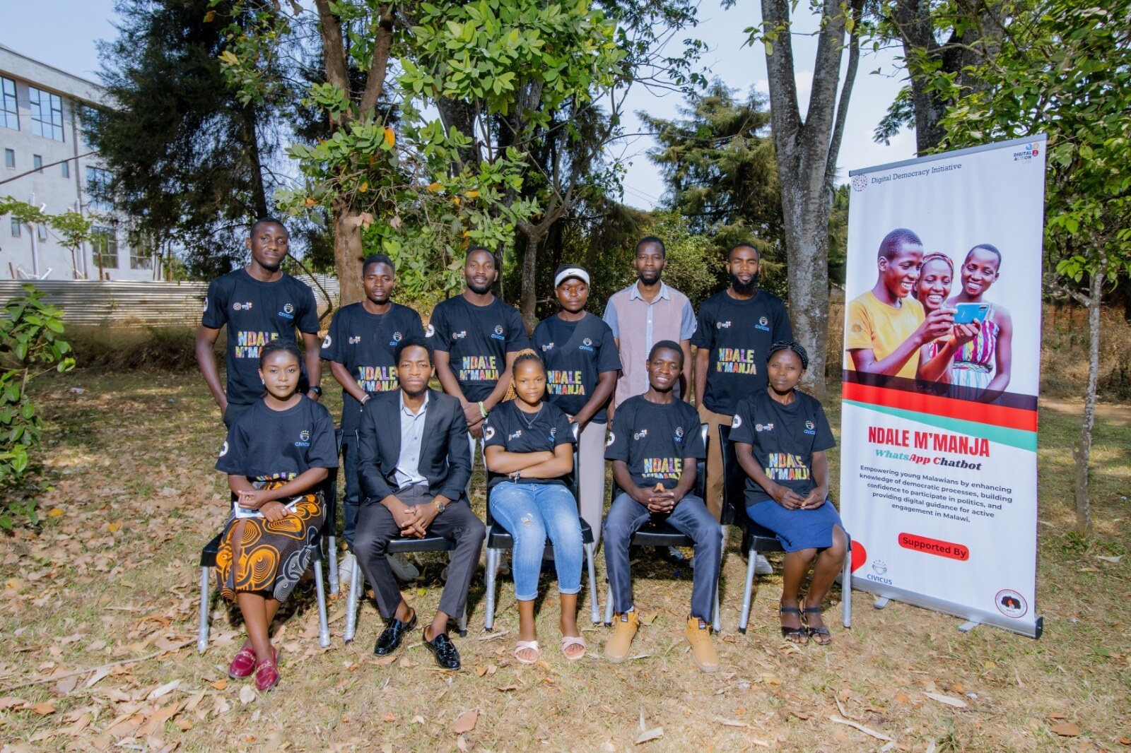 Members of Malawi National Youth in Politics at an Ndale M&rsquo;manja WhatsApp chatbot workshop